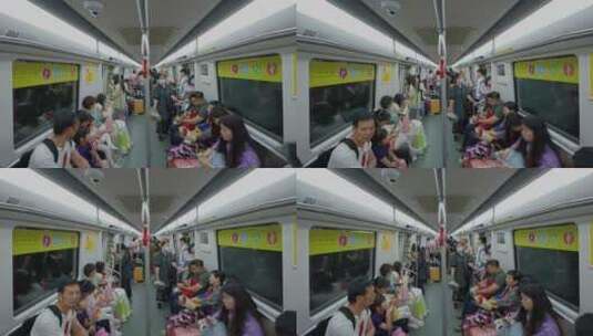 广州地铁 佛山地铁 行驶延时摄影4k高清在线视频素材下载