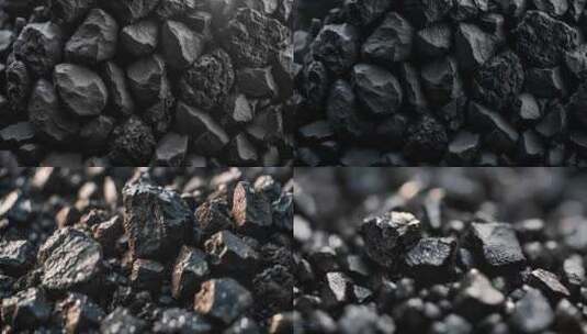 煤矿 煤块高清在线视频素材下载