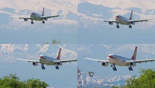 飞机起飞 航空公司 飞机特写高清在线视频素材下载