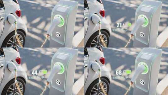 电动新能源汽车充电桩智慧充电后期宣传高清AE视频素材下载
