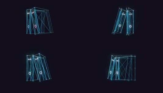 档案或档案全息旋转4k高清在线视频素材下载