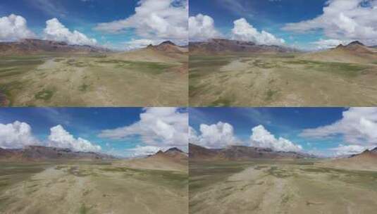 广袤无际的西藏草甸高清在线视频素材下载