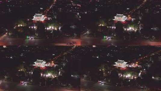 云南大理古城夜景高清素材高清在线视频素材下载