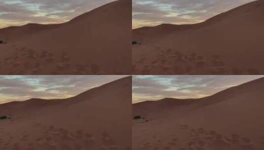 日落时的沙漠景观高清在线视频素材下载
