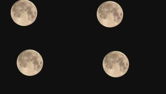 月亮圆月延时摄影高清在线视频素材下载