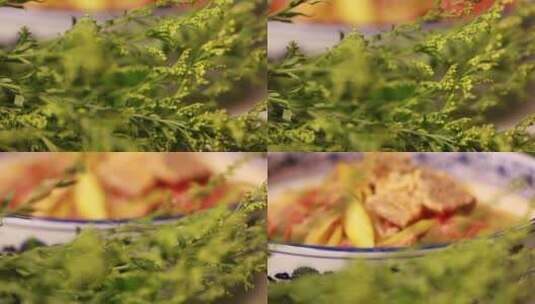 健康食谱番茄牛腩高清在线视频素材下载