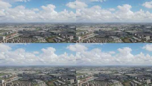 上海浦东新区全景张江镇4K航拍高清在线视频素材下载