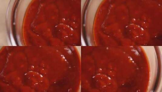 番茄酱西红柿酱辣椒酱高清在线视频素材下载