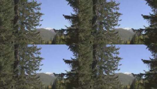 4KHDR超高清空旷静谧的远景雪山风景高清在线视频素材下载