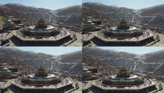 甘孜藏族自治州塔公草原雅拉雪山2高清在线视频素材下载