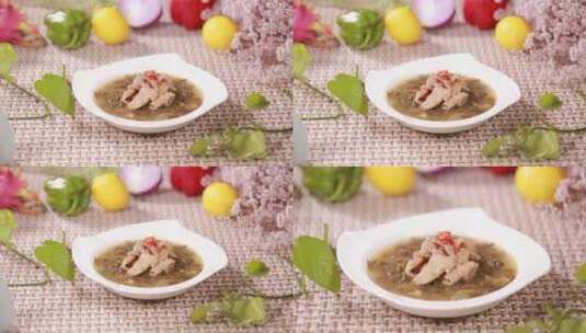 酸菜汆牛肉高清在线视频素材下载