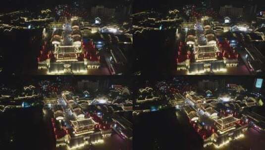 航拍江西赣州城市风光高清在线视频素材下载