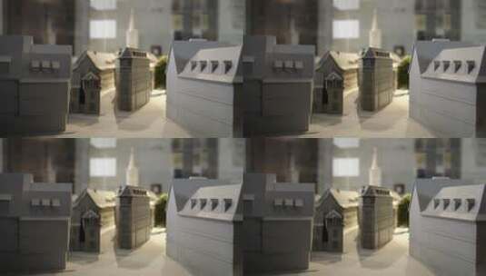 德国 埃尔福特市 城市房屋模型高清在线视频素材下载