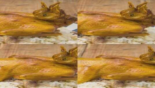 乳鸽焖饭特色美食4k竖版视频高清在线视频素材下载