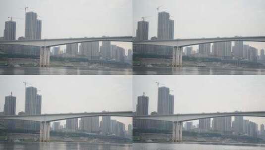 重庆黄花园大桥延时摄影高清在线视频素材下载