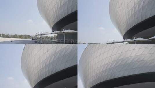 上海天文馆外墙高清在线视频素材下载
