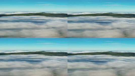 航拍大自然高山云海湖北神农架风景高清在线视频素材下载