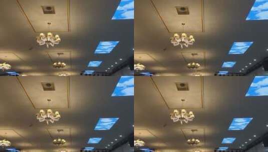 酒店的天花板高清在线视频素材下载