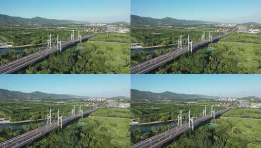 航拍北京昌平南环大桥高清在线视频素材下载