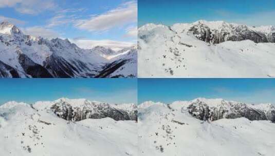 大气雪山镜头高清在线视频素材下载