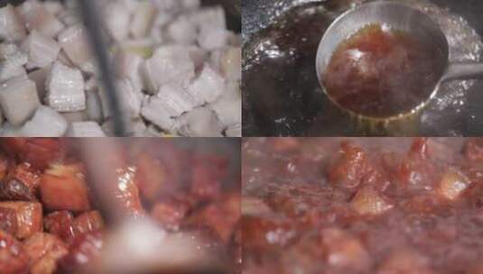 制作红烧肉高清在线视频素材下载