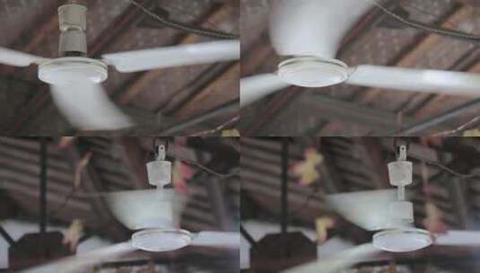 吊挂式电风扇高清在线视频素材下载