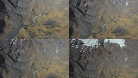 西藏日喀则卡若拉冰川无人机航拍视频高清在线视频素材下载