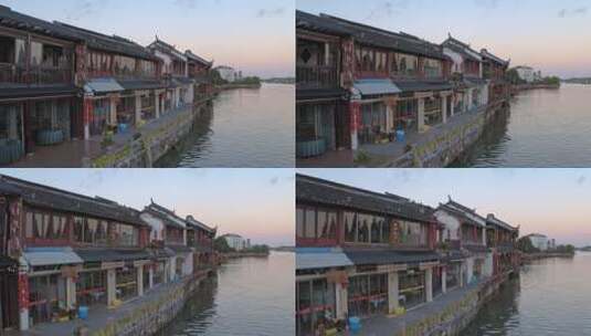 上海朱家角航拍高清在线视频素材下载
