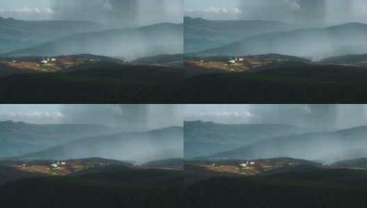 云南旅游风光宣传视频东川红土地降雨风景高清在线视频素材下载