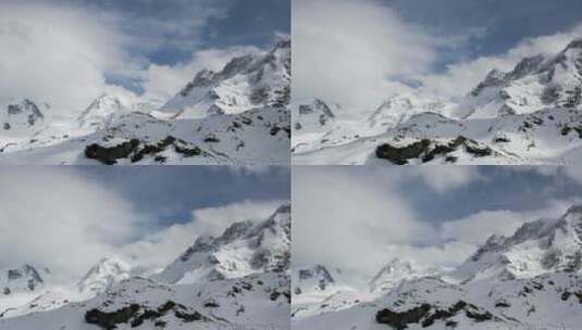 巍峨的雪山高清在线视频素材下载