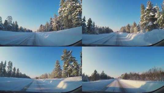 野外的雪地高清在线视频素材下载