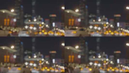 新年城市街道 新年城市夜景高清在线视频素材下载
