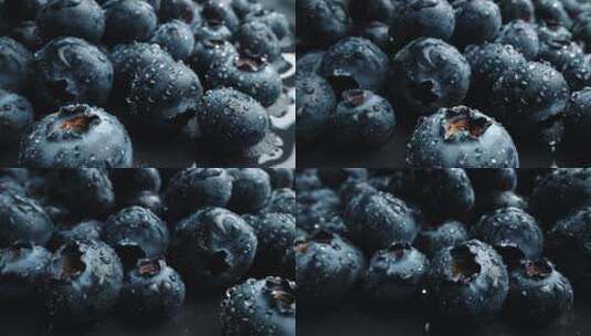 天然健康蓝莓水果高清在线视频素材下载