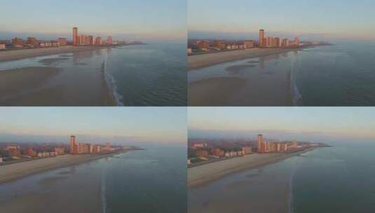 海边的城市高清在线视频素材下载