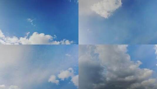 带云的天空延时摄影高清在线视频素材下载