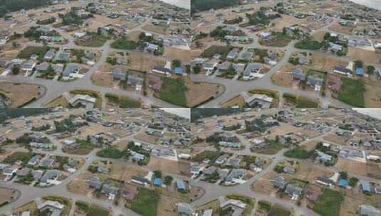 惠德比岛稀疏农村人口的高空鸟瞰图。高清在线视频素材下载