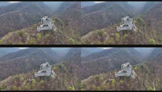 山谷里的城堡高清在线视频素材下载