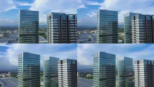 4K深圳观澜龙华都市高端商务高楼大厦高清在线视频素材下载