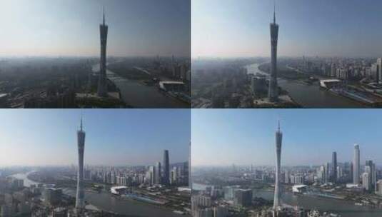 广州电视塔高清在线视频素材下载