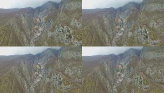 朱利安阿尔卑斯山特里格拉夫国家公园博卡瀑布的鸟瞰图。高清在线视频素材下载