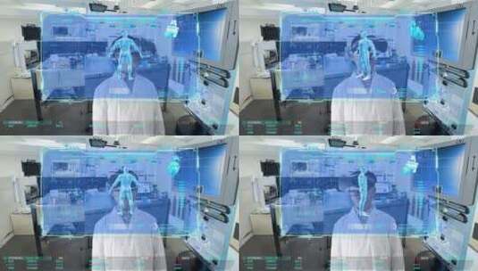 vr慧医疗和生命科学研究高清在线视频素材下载