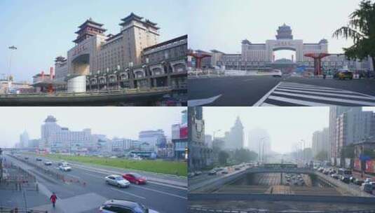 北京西客站交通枢纽春运假期节日高清在线视频素材下载