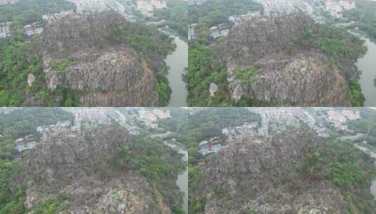 广西桂林七星景区4A景区航拍高清在线视频素材下载