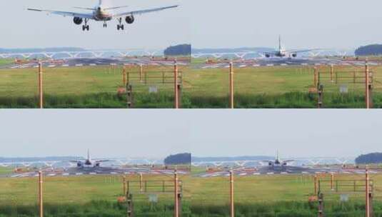 4K飞机着陆视频素材高清在线视频素材下载