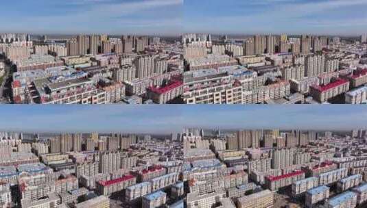 黑龙江佳木斯城市航拍高清在线视频素材下载