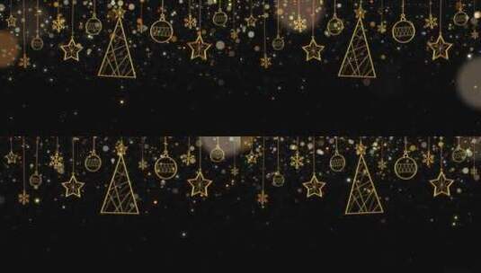 圣诞节 圣诞装饰（透明通道）高清在线视频素材下载