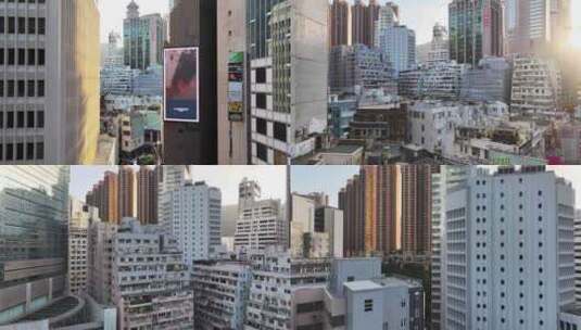 香港铜锣湾希慎广场航拍高清在线视频素材下载