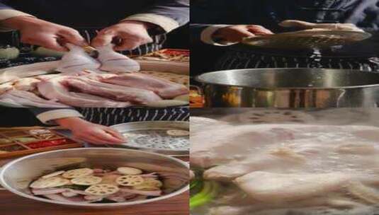 卤猪肉 卤鸭 卤鸡腿 卤菜素材高清在线视频素材下载