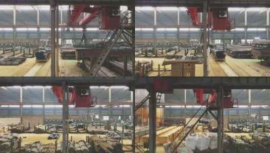 钢管制造厂高清在线视频素材下载
