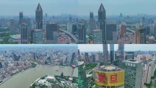 上海市外滩陆家嘴黄浦江东方明珠塔上海中心高清在线视频素材下载